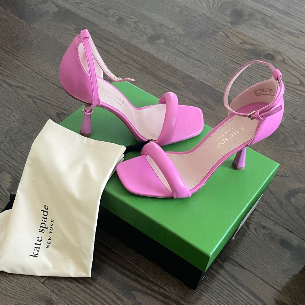 Kate Spade Vibrant Pink Ankle Strap Heels